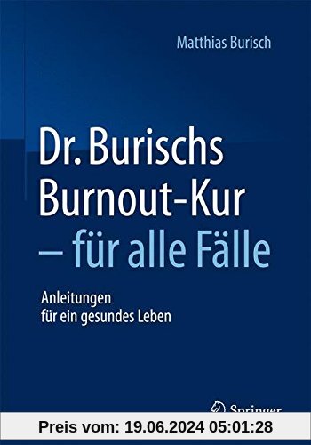 Dr. Burischs Burnout-Kur - für alle Fälle: Anleitungen für ein gesundes Leben